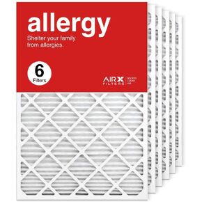 AIRx Filters 24x36x1 Air Filter MERV 11 Pleated HVAC AC Furnace Air Filter, Allergy 6-Pack, Made in the USA
