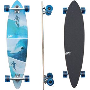 Island Skate 38" Pintail Longboard Skateboard | Longboard | 7ply Canadian Maple Deck - Designed for Beginners to Advanced Riders.