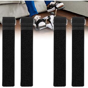 Fitness Elliptical Pedal Straps, 19.68x1.49in Adjustable Ellipse Leg Exerciser Machine Pedal Strap for Under Desk Ellipse Foot Leg Peddler Exerciser Fitness Indoor Home Sports Accessories