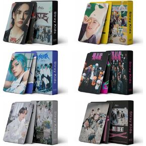 6 Boxes/330Pcs Stray Kids Photocards Kpop Stray Kids Merchandise SKZ Lomo Card Set Album Card Fans