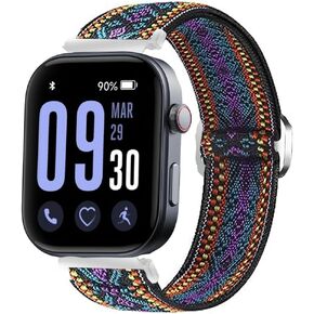 GTX13, GTX12 Smart Watches Band, Lamshaw 22mm Stretch Elastics Nylon Adjustable Replacement Strap Accessories for Men & Women Compatible for Fitpolo GTX12, ENOMIR GTX12, Tensky GTX12, uaue T60, QXQ T60, QCOQ T60 Smart Watches