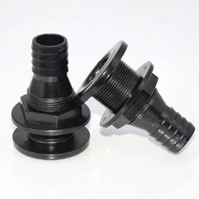 2Pcs Thru Hull Fitting, Marine Through Hull Connector Fitting for Boats