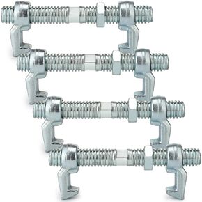 Gisafai 4 Pack Shipping Container Bridge Fitting Clamp, 260 mm Galvanized Screw Clamp to Connect Shipping Containers Together, 20 or 40 Foot Containers, Shipping Container Accessories Wheels Kit