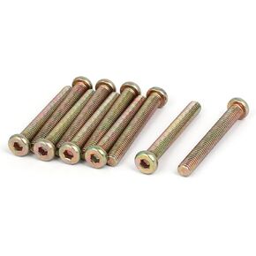 uxcell M8 x 60mm Fully Thread Hex Socket Drive Flat Head Screws Bolts Fasteners 10PCS