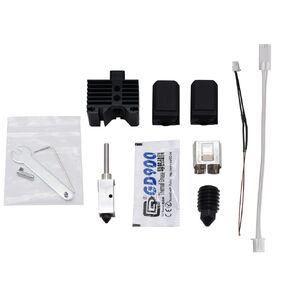Elves 500℃ High-Temperature Upgraded Hotend Kit, for Lab X1 P1P 3D Printer. 24V Ceramic Heater Thermistor+ 2 Hotend Silicone Cover +1 Extra Hardened Steel Nozzle +1Extra Snap