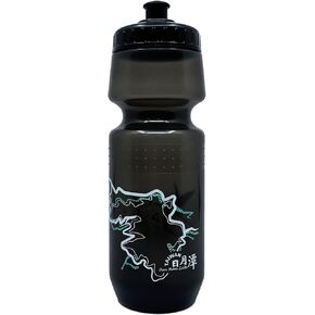 PAX 24oz Sports Black Water Bottle, Squeeze To Squirt Water Bottle, Biking Cycling Bottles Fit In Bike Cages, BPA Free, Great for Adults & Youngsters