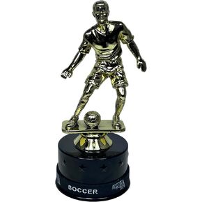 Express Medals 10 Pack of 6.5 Inch Tall Male Soccer Trophy Awards Includes Silicone Soccer Wrist Band Awards 10 pk F1135 Boys Youth Team Trophies Award