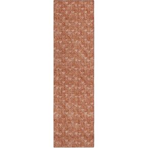 Addison Rugs Chantille ACN514 Terracotta 2'3" x 7'6" Indoor Outdoor Hallway Runner Rug, Stain Resistant Washable Kitchen Area Carpet for Bathroom, Laundry and Bedroom