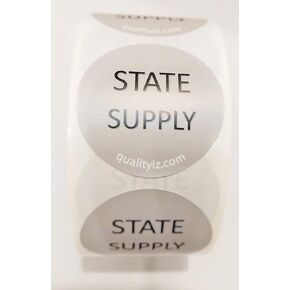1.5" State Vaccine Supply Labels (100/roll)