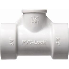 Orbit 34772 3/4" PVC-Lock x 1/2" FPT Reducing Tee