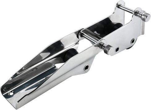 Amarine Made Stainless Steel Hinged/Pivoting Boat Anchor Bow Roller,Double Bow Anchor Roller with Hinged Quick Release pins (2208S,14" (360 mm)) in Saudi Arabia