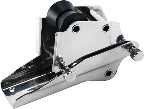 Amarine Made Stainless Steel Hinged/Pivoting Boat Anchor Bow Roller,Double Bow Anchor Roller with Hinged Quick Release pins (2208S,14" (360 mm)) in Saudi Arabia