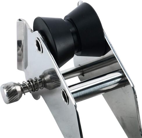 Amarine Made Stainless Steel Hinged/Pivoting Boat Anchor Bow Roller,Double Bow Anchor Roller with Hinged Quick Release pins (2208S,14" (360 mm)) in Saudi Arabia