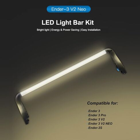 Creality 3D Printer LED Light Bar Kit for Ende 3 V2 Neo Lighting Strip Upgrade LED Chip,24V Premium Warm White Soft Light, Engergy and Power Saving for Creality Ender 3/Pro/V2/V2 Neo in Kuwait