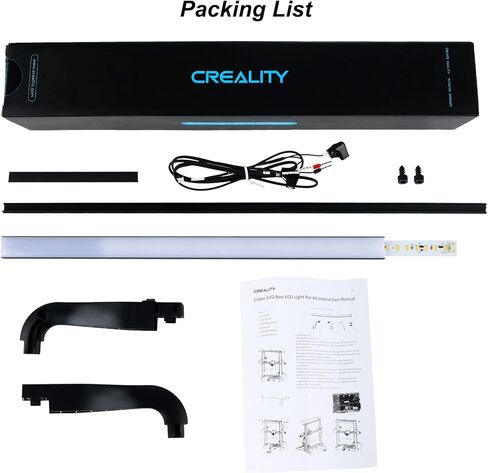 Creality 3D Printer LED Light Bar Kit for Ende 3 V2 Neo Lighting Strip Upgrade LED Chip,24V Premium Warm White Soft Light, Engergy and Power Saving for Creality Ender 3/Pro/V2/V2 Neo in Kuwait