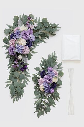 Burnt Orange Artificial Wedding Arch Flowers Kit (Pack of 3) with 26Ft Terracotta Shiny Arch Draping Fabric for DIY Wedding Party Ceremony Reception Backdrop Floral Decoration in Saudi Arabia