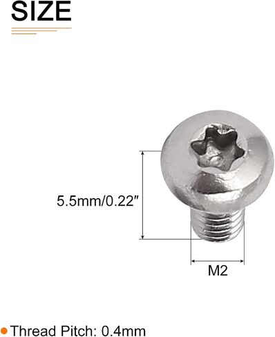 مسامير توركس برأس M6x20mm (DxL) - 12 حزمة - جيدة للآلات - 304 مثبتات أمان توركس مقاومة للعبث من الفولاذ المقاوم للصدأ - فضي in Saudi Arabia