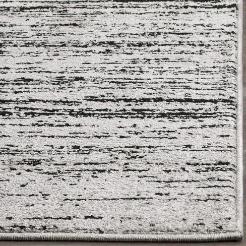 SAFAVIEH Adirondack Collection Area Rug - 10' x 14', Silver & Black, Modern Ombre Design, Non-Shedding & Easy Care, Ideal for High Traffic Areas in Living Room, Bedroom (ADR113A) in Saudi Arabia