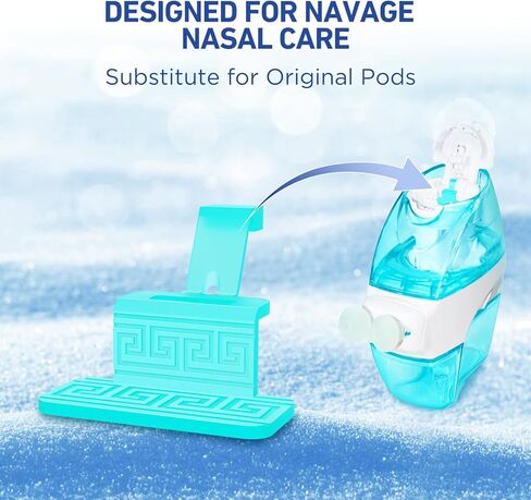 12 Pack Silicone Saline Pods Refills and 100 Count Salt Packets Set, Compatible with Navage Nasal Care. Includes 100 Saline Packets Sinus Rinse + 12 Reusable Salt Pads Refill in Black in Saudi Arabia