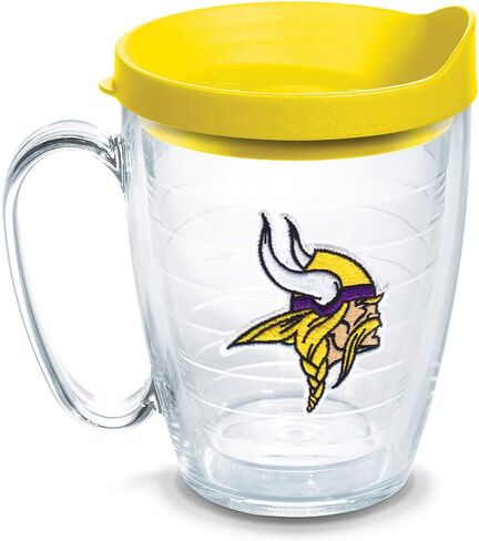 كوب معزول بشعار Tervis NFL Minnesota Vikings-Primary، زجاجة مياه Venture Lite سعة 24oz، كلاسيكية in Saudi Arabia