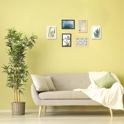 مجموعة مكونة من 50 إطارًا للصور لتزيين الحائط مع ورقة أكريليك وإطارات صور صغيرة للعرض على الحائط أو سطح الطاولة (4 × 6 بوصة، متعدد الألوان) in Kuwait