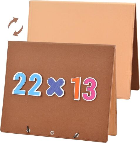 CHEFAN Large Felt Flannel Board 31.5 * 23 in,Foldable Freestanding Felt Story Learning Board for Toddlers,Double-Sided Use for Preschool Classroom,Multi Felt Pieces Can Be Used,Gifts for Kids in Kuwait