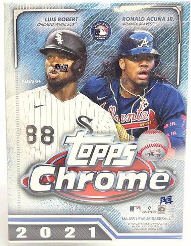 2021 Topps Chrome Baseball Cards Blaster Box 32 بطاقة. تتضمن 2 بني داكن و2 كاسرات وردية in Saudi Arabia