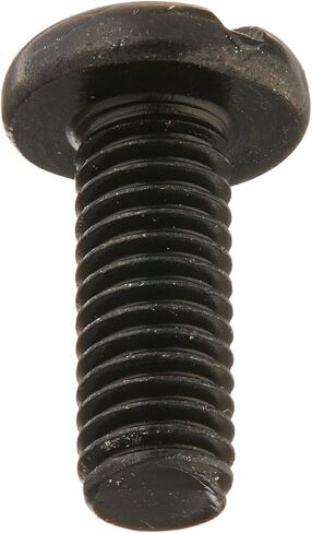 Small Parts FSCF1012SPSB Steel Pan Head Machine Screw, Black Oxide Finish, ASME B18.6.3, Slotted Drive, #10-32 Thread Size, 1/2" Length, Fully Threaded, Imported (Pack of 100) in Saudi Arabia
