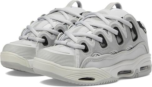 Osiris Men's D3 2001 Skate Shoe, Grey/Black/Grey, 9.5 in Saudi Arabia