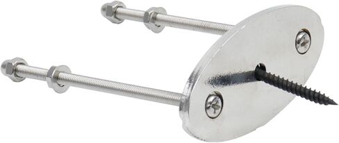 Crapyt 2 قطعة شماعة لوح التزلج على الحائط على سطح التزلج على الحائط حامل لوح التزلج المعدني لتخزين لوح التزلج المنزلي وعرض المتجر 2.44 بوصة × 3.35 بوصة مثلث فضي in Kuwait