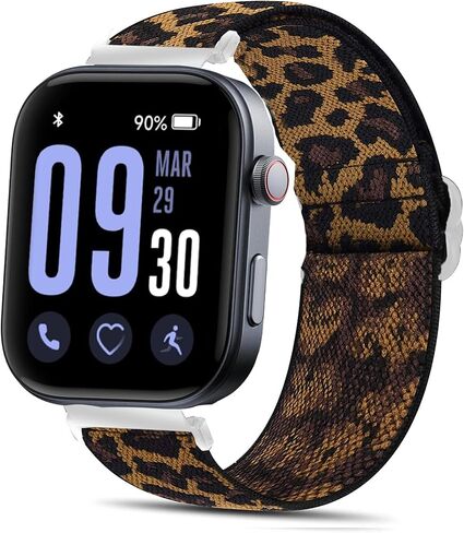 GTX13, GTX12 Smart Watches Band, Lamshaw 22mm Stretch Elastics Nylon Adjustable Replacement Strap Accessories for Men & Women Compatible for Fitpolo GTX12, ENOMIR GTX12, Tensky GTX12, uaue T60, QXQ T60, QCOQ T60 Smart Watches in Saudi Arabia