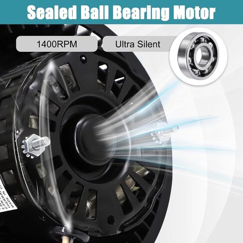 S97015162 محرك المروحة وعجلة النفخ لـ Broan NuTone 676-D، 763N، 679L، 678-G، 2678F-A، 684-D، 2684F-A، HD80L، 683-C، 679-E، 763، 679FL-C، FL2679F - قطع غيار محرك مروحة عادم الحمام in Saudi Arabia