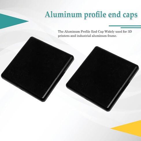 4545 European Standard Aluminum Profile End Cap,Black Plastic T-Slot Aluminum Profile Accessories(10pcs) in Saudi Arabia
