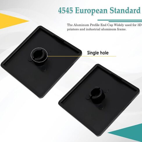 4545 European Standard Aluminum Profile End Cap,Black Plastic T-Slot Aluminum Profile Accessories(10pcs) in Saudi Arabia