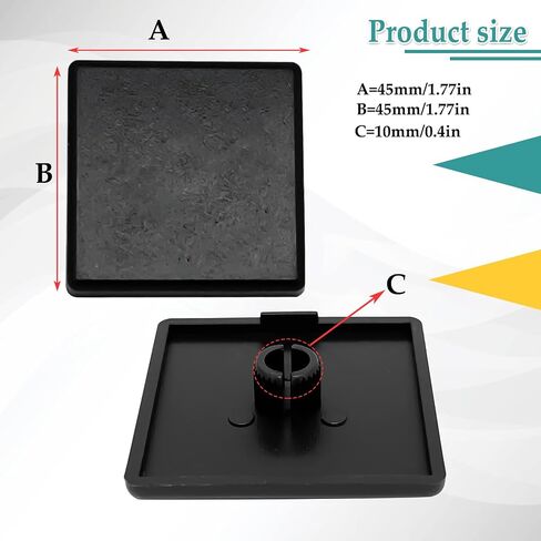 4545 European Standard Aluminum Profile End Cap,Black Plastic T-Slot Aluminum Profile Accessories(10pcs) in Saudi Arabia