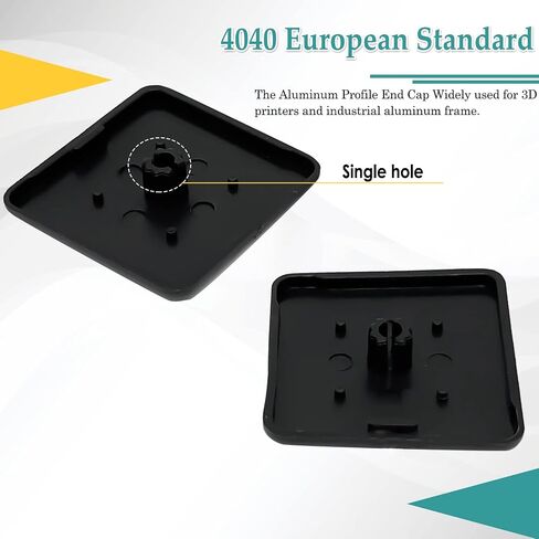 4545 European Standard Aluminum Profile End Cap,Black Plastic T-Slot Aluminum Profile Accessories(10pcs) in Saudi Arabia