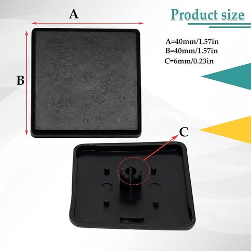 4545 European Standard Aluminum Profile End Cap,Black Plastic T-Slot Aluminum Profile Accessories(10pcs) in Saudi Arabia
