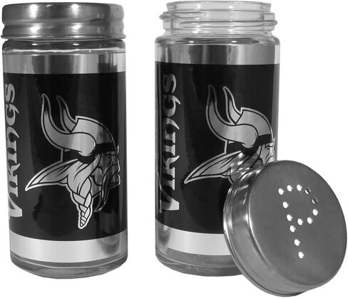 Siskiyou Sports NFL Minnesota Vikings Black Salt & Pepper Shaker Minnesota Vikings، مقاس واحد، أسود in Saudi Arabia
