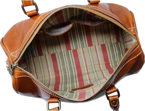 Floto Boston Leather Duffel Bag in Red in Saudi Arabia