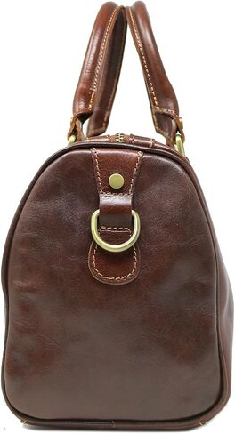 Floto Boston Leather Duffel Bag in Red in Saudi Arabia