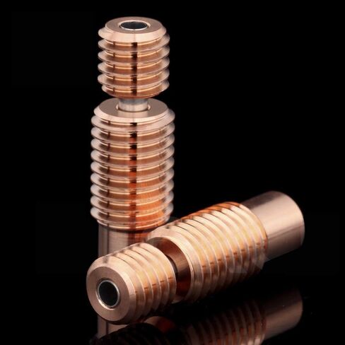 2pcs Smooth Bi-Metal Heatbreak Bimetal Heat Break All Metal Thermal Barrel Feeding Tube Compatible with 1.75MM Volcano V6 HOTEND, Titan Aero Extruder Prusa i3 MK3 MK3S 3D Printer in Saudi Arabia
