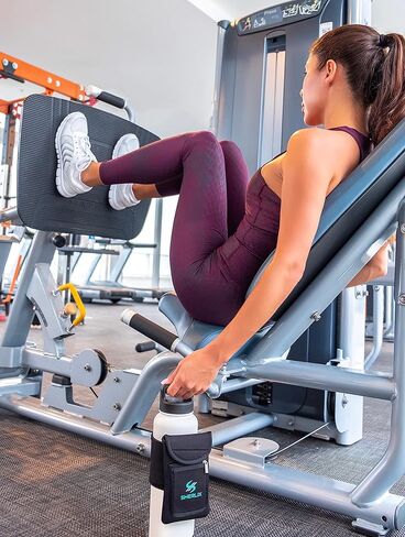 حقيبة زجاجة مياه لصالة الألعاب الرياضية - حامل زجاجة مياه بسعة 18-40 أونصة للجري والمشي والتمرين - حامل للهاتف الخلوي، جيوب ملحقة للمفاتيح والبطاقات - حامل زجاجات رياضي محمول - بدون حلقة تسلق in Kuwait