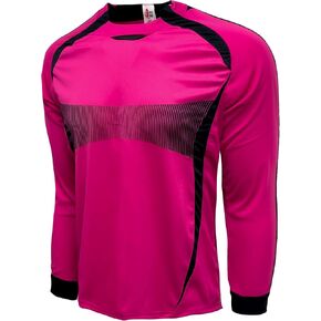 Just 4 Kicks Boy's Goalkeeper Soccer Jersey, France Padded Goalie Shirt with Sponge Protector