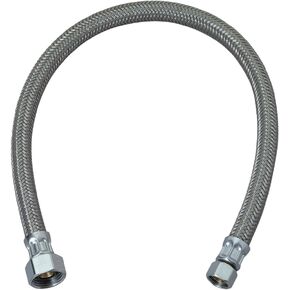BrassCraft B1-16AF Lavatory Connector, 3/8-Inch Comp x 1/2-Inch FIP x 16-Inch, Silver