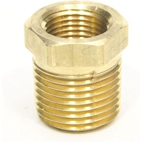 FasParts1/2" NPT Male NPT MIP MPT x 3/8" NPT Female FIP FPT Reducer Bushing Brass Fitting Fuel/Air/Water/Boat/Gas/Oil WOG