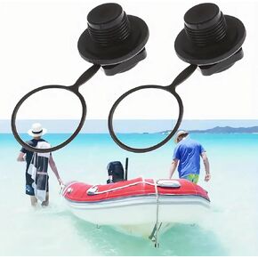 2Pcs Inflatable Boat Air Valve, Replacement Screw Air Valve for Inflatable Rubber Dinghy Raft Pool Boat，Boston Valve, Inflatable Boat Accessory，for Inflatable Raft Boat Kayak