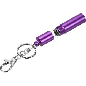 Snooker Billiard Pool Cue Tip Tool - Aluminum Alloy Cue Stick Repair Tool with Keychain, Multifunction, Apply for Snooker