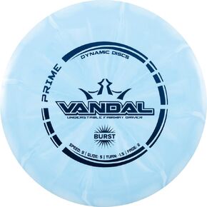 قرص جولف Dynamic Discs Prime Burst Vandal Disc، للرجال والنساء، يمكن التحكم فيه، قرص جولف مناسب للمبتدئين، 176 جم، سيختلف لون الختم