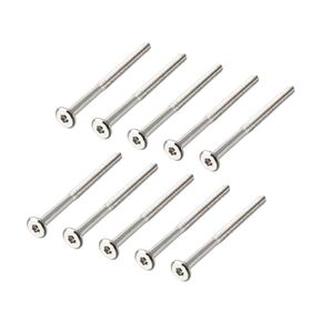 uxcell M6x90mm Furniture Bolts Hex Socket Screws Fastener 58mm Thread Length 10pcs