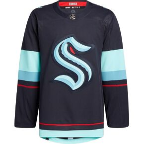 adidas Seattle Kraken Authentic Home Navy Jersey (44 (X-Small))